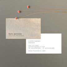 Elegante Chic Gold Glitzer Linen Business Card