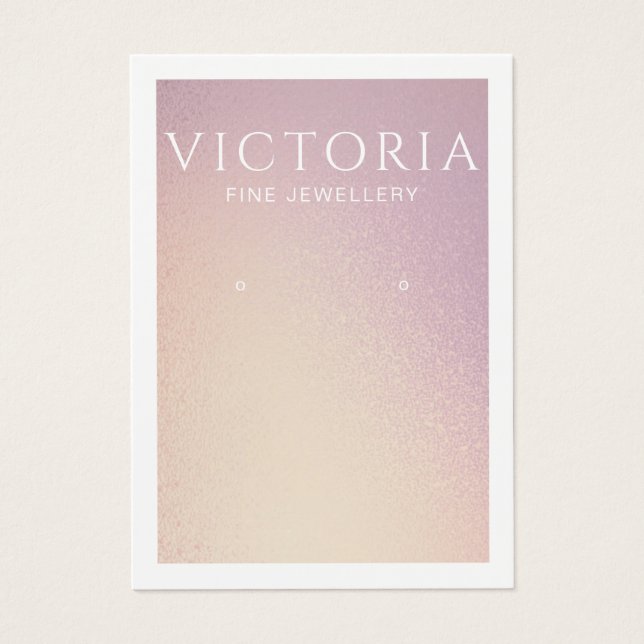 Elegante Chic Ombre Earring Display Card (Vorderseite)