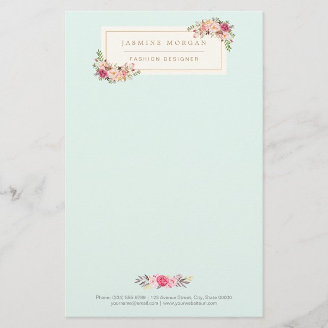 Elegante Chic Pastel Boutique Flyer (Vorne)