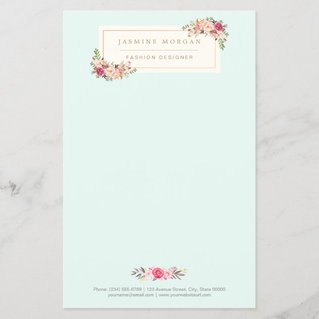 Elegante Chic Pastel Boutique Flyer (Vorne)