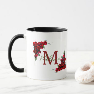 Elegante Chic Romantische Rote Rosen Florenz Tasse