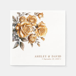 Elegante Chic-Rose | Romantische Engagement Serviette
