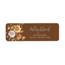 Elegante Chic-Rose | Romantische Rücksendeadresse