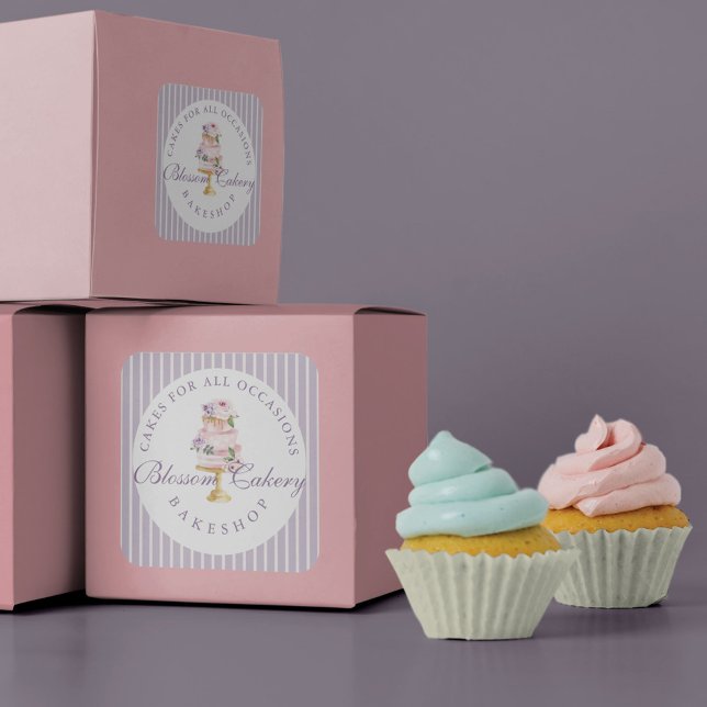 Elegante Chic Violet Frische Pasta machen Runder Aufkleber (Von Creator hochgeladen)