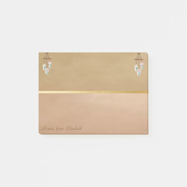 Elegante Chic Wind Chimes - Personalisiert Post-it Klebezettel (Vorderseite)