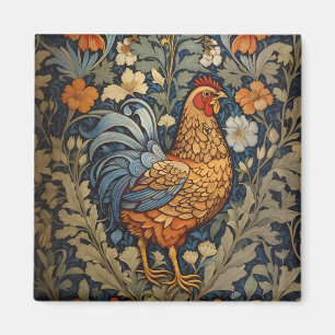 Elegante Chicken William Morris Inspiriert Magnet
