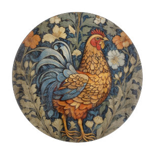 Elegante Chicken William Morris Inspiriert Schneidebrett