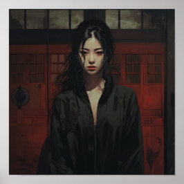 Elegante Chinesische Frau, intime Portrayal | 18-J Poster