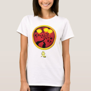 Elegante Chinesische Silvesterkaninenstrahlen T-Shirt