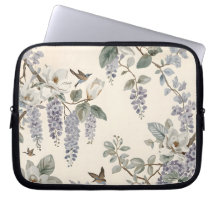 Elegante Chinoiserie-Blumen & Vögel