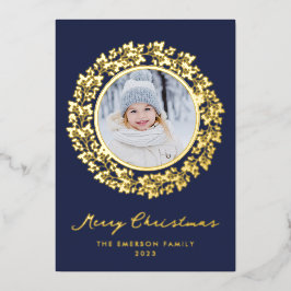 Elegante Christmas Gold Foil Card Folien Feiertagskarte