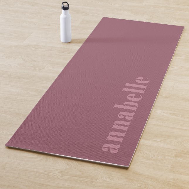 Elegante Classic Dusty Rose Personalisiert Yogamatte (Beispiel)