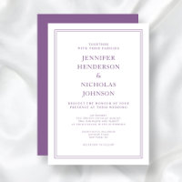 Elegante Classic French Lilac Wedding