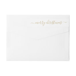 Elegante Classic Modern Gold Frohe Weihnachtsschri