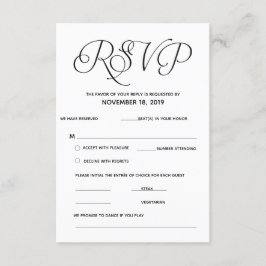 Elegante Classic UAWG (Response) Einschließkarte Begleitkarte