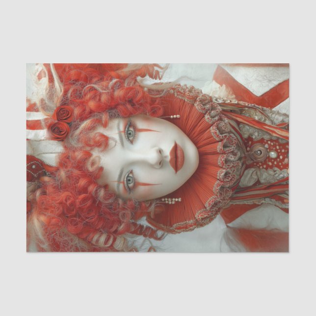 Elegante Clowns3 Seidenpapier (Vorderseite)