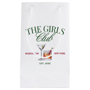 Elegante Cocktails Green & Red Girl's Club Kleine Geschenktüte