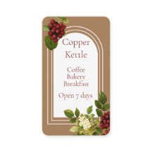 Elegante Coffee Shop Visitenkarte