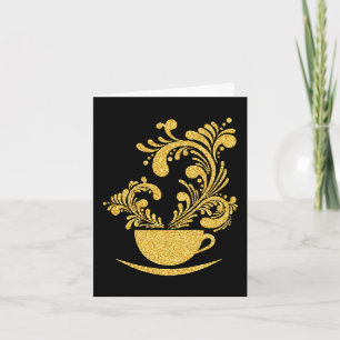 Elegante Coffee Stationery Note Card Dankeskarte