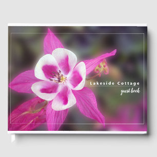 Elegante Columbine-Blume Gästebuch