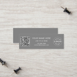 Elegante Compact Slate Gray Calling Card für Prosf Telefonnummerkarte