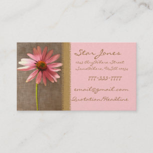 Elegante ConeFlower Business Card - - Visitenkarte