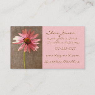 Elegante ConeFlower Business Card - - Visitenkarte
