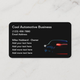 Elegante, coole, moderne Automobil-Dienstleistunge Visitenkarte
