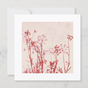 Elegante Coral red Floral Best Wünsche für Hochzei