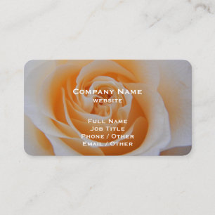 Elegante Coral Rose Business Card Visitenkarte