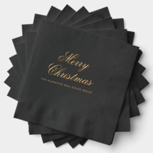 Elegante Corporate Business Weihnachtsfeier Servietten Mit Folie