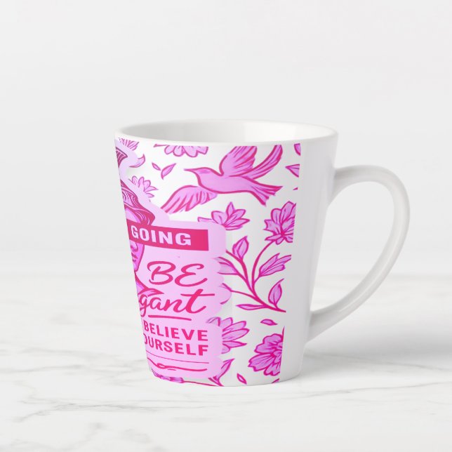 Elegante Courage latte Tasse für Frauen Inspiratio (Rechts)
