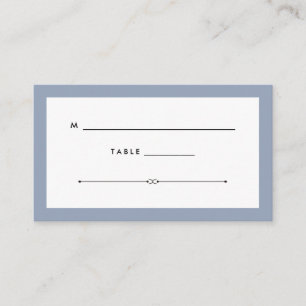 Elegante Couture   Dusty Blue Wedding Escort Platzkarte