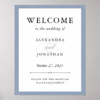 Elegante Couture | Dusty Blue Wedding Welcome