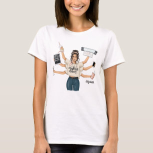 Elegante Crafting Queen Markenbildung T-Shirt