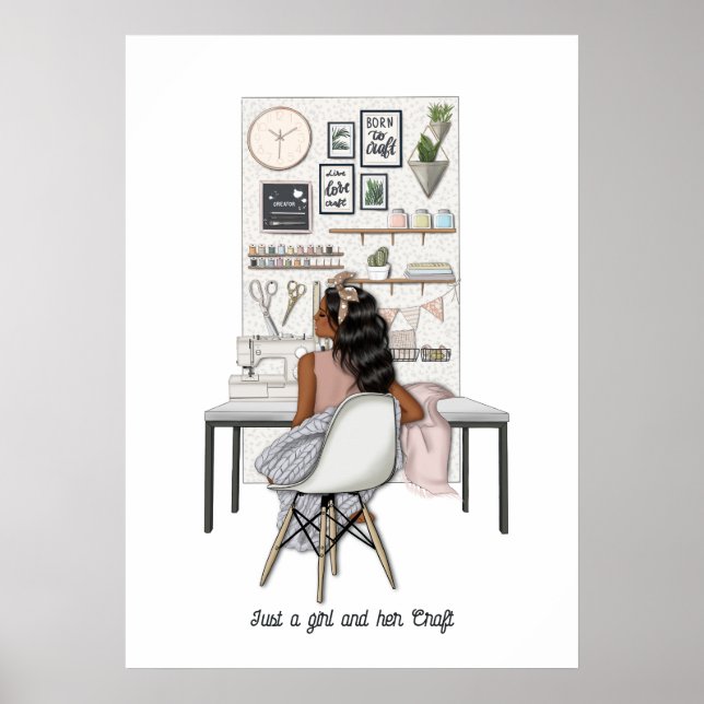 Elegante Crafting Queen Poster (Vorne)