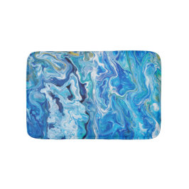 Elegante Crazy Lace Agate 6 - Ocean Blue Badematte