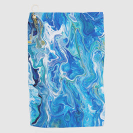 Elegante Crazy Lace Agate 6 - Ocean Blue Golfhandtuch