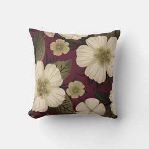 Elegante Cream-Blume im Hintergrund Kissen