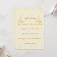 Elegante Cream & Gold Weihnachten Unterhaltung