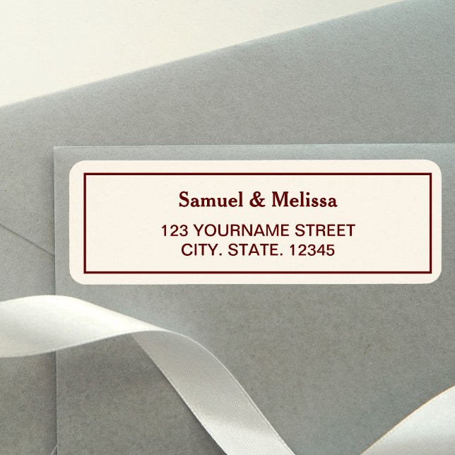 Elegante Cream und Burgundy Wedding (Von Creator hochgeladen)