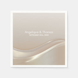 Elegante Cream Wedding Serviette