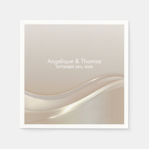 Elegante Cream Wedding Serviette