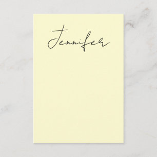 Elegante cremefarbene moderne minimalistische einf begleitkarte