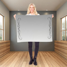 Elegante Curl Minimalistisch Modernes Grau Gradien Fleecedecke