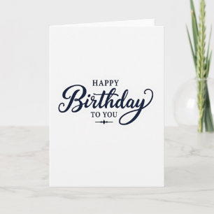 Elegante Cursive-Joy-Karte Karte