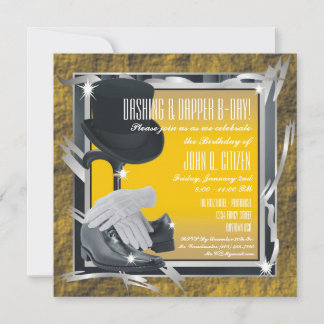 Elegante Custom 5.25 X 5.25 Einladungen - Gold