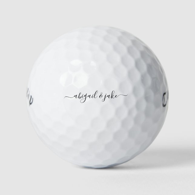 Elegante Custom Couple Names Callaway Warbird Golfball (Vorderseite)