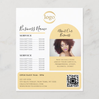 Elegante Custom Foto Logo Promocier Esthetician Flyer