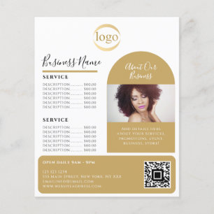Elegante Custom Foto Logo Promocier Esthetician Flyer